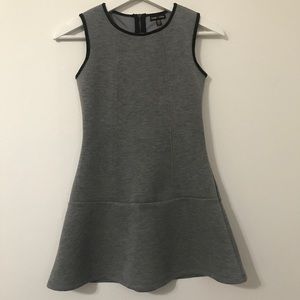 Max and Riley Girls Grey Drop Waist Dress